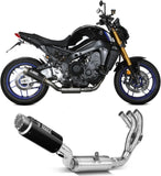 Complete Non-Catalytic Exhaust System With Sound Certification Gppro Carbon - Mivv Compatible With Yamaha Mt-09 - Sp (2021-2023)