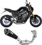 Complete Catalytic Exhaust System With Sound Certification Delta Race Carbon Carbon - Mivv Compatible With Yamaha Fz-09 (2021-2023)