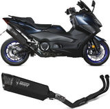 Complete Catalytic Exhaust System With Sound Certification Sr-1 Full Titanium Black - Mivv Compatible With Yamaha T-Max 560 (2022-2024)