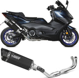 Complete Catalytic Exhaust System With Sound Certification Sr-1 Full Titanium Black - Mivv Compatible With Yamaha T-Max 560 (2022-2024)