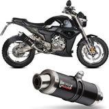 Complete Non-Catalytic Exhaust System With Sound Certification Gp Steel Black - Mivv Compatible With Zontes Zt 125 U (2021-2024)