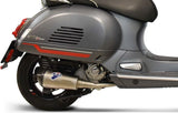 Exhaust Tip Without Sound Certification Relevance Stainless Steel Carbon Cap - Termignoni Compatible With Piaggio Vespa 250 - 300 (2008-2022)