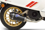 Exhaust Tip Without Sound Certification Relevance Steel Black Carbon Cap - Termignoni Compatible With Piaggio Vespa Primavera 150 (2008-2022)