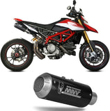 Dual Exhaust System Without Catalytic Converters And Without Sound Certification Mk3 Carbon - Mivv Compatible With Ducati Hypermotard 950 - Sp - Rve (2021-2024)