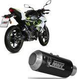 Uncatalysed Exhaust System Without Sound Certification Mk3 Carbon - Mivv Compatible With Kawasaki Z 125 (2019-2024)