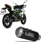 Uncatalysed Exhaust System Without Sound Certification Mk3 Carbon - Mivv Compatible With Kawasaki Ninja 125 (2019-2024)
