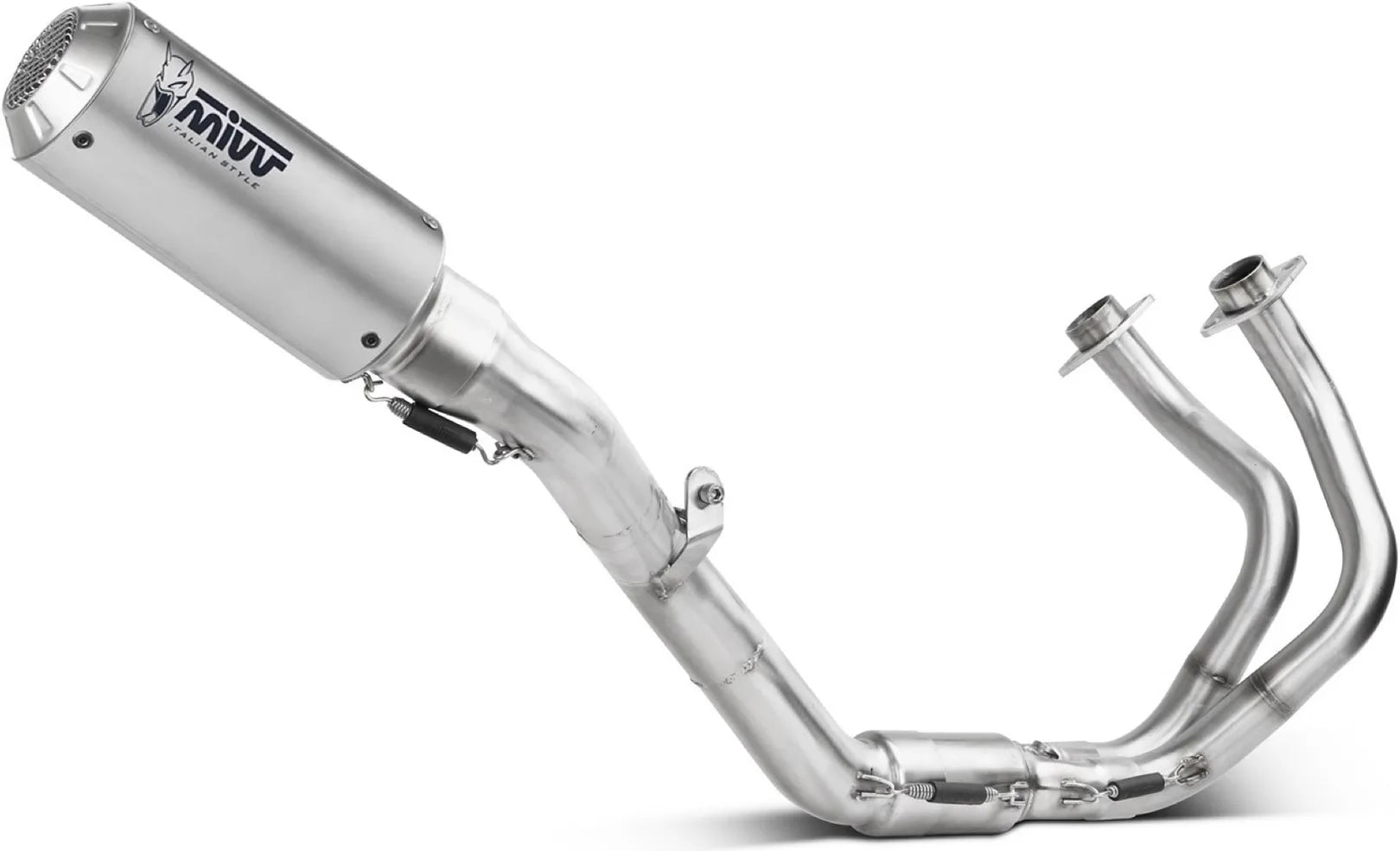 Complete Exhaust System Without Catalytic Converter And Without Sound Certification Mk3 Stainless Steel - Mivv Compatible With Kawasaki Z 650 (2024)