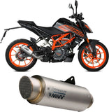 Uncatalysed Exhaust System Without Sound Certification Mk3 Stainless Steel - Mivv Compatible With Ktm 125 Duke (2021-2023)