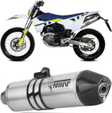 Catalytic Exhaust Tip With Sound Certification Str1 Titanium - Mivv Compatible With Husqvarna 701 Enduro - Supermoto (2021-2024)