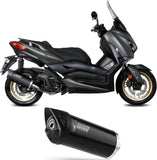 Complete Exhaust System Without Catalytic Converter And Without Sound Certification Mover Steel Black - Mivv Compatible With Yamaha X-Max 125 (2021-2024)