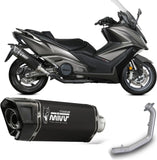 Catalytic Exhaust Tip With Sound Certification Sr-1 Steel Black - Mivv Compatible With Kymco Ak 550 (2021-2024)