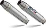 Dual Exhaust System Without Sound Certification Deeptone Stainless Steel - Gpr Compatible With Royal Enfield Continental 650 (2019-2020)