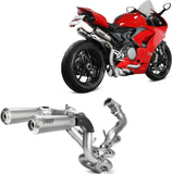 Complete Exhaust System Without Catalytic Converter And Without Sound Certification X-M1 Titanium - Mivv Compatible With Ducati Panigale V2 (2020-2024)