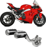 Complete Exhaust System Without Catalytic Converter And Without Sound Certification Mk3 Carbon - Mivv Compatible With Ducati Panigale V4 (2018-2022)