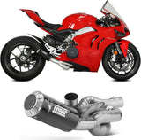 Complete Exhaust System Without Catalytic Converter And Without Sound Certification Mk3 Carbon - Mivv Compatible With Ducati Panigale V4 (2018-2022)