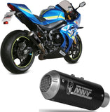 Uncatalysed Exhaust System Without Sound Certification Mk3 Carbon - Mivv Compatible With Suzuki Gsx-R 1000 (2017-2020)