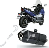 Complete Exhaust System Without Catalytic Converter And Without Sound Certification Speed Edge Steel Black Carbon - Mivv Compatible With Sym Max Sym Tl 500 (2020)