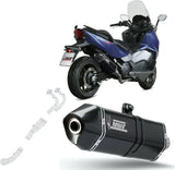 Complete Exhaust System Without Catalytic Converter And Without Sound Certification Speed Edge Steel Black Carbon - Mivv Compatible With Sym Max Sym Tl 500 (2020)