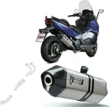Complete Exhaust System Without Catalytic Converter And Without Sound Certification Speed Edge Stainless Steel Carbon - Mivv Compatible With Sym Max Sym Tl 500 (2020)