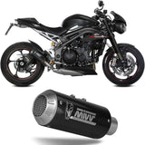 Uncatalysed Exhaust System Without Sound Certification Mk3 Carbon - Mivv Compatible With Triumph Speed Triple R - S (2018-2020)