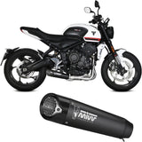 Complete Exhaust System Without Catalytic Converter And Without Sound Certification X-M5 Steel Black Carbon - Mivv Compatible With Triumph Trident 660 (2021-2024)