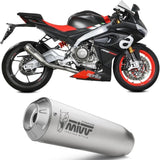 Complete Exhaust System Without Catalytic Converter And Without Sound Certification X-M1 Titanium - Mivv Compatible With Aprilia Tuono 660 (2021-2024)