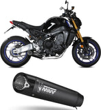 Complete Exhaust System Without Catalytic Converter And Without Sound Certification X-M5 Steel Black Carbon - Mivv Compatible With Yamaha Fz-09 (2021-2023)