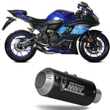 Complete Exhaust System Without Catalytic Converter And Without Sound Certification Mk3 Carbon - Mivv Compatible With Yamaha Yzf R7 (2022-2024)