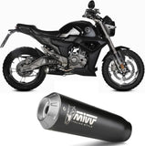 Complete Exhaust System Without Catalytic Converter And Without Sound Certification X-M1 Steel Black - Mivv Compatible With Zontes Zt 125 G1 (2021-2024)
