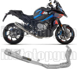 Complete Exhaust System Without Catalytic Converter And Without Sound Certification Pro-Race Competition Titanium Titanium End Cap - Arrow Special Parts Compatible With Bmw M 1000 Xr (2025-2026)