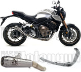 Complete Exhaust System Without Catalytic Converter And Without Sound Certification Pro-Race Nichrom Stainless Steel - Arrow Special Parts Compatible With Honda Cb 650 R (2019-2023)