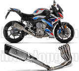 Complete Exhaust System Without Catalytic Converter And Without Sound Certification Pista Full Titanium Carbon - Arrow Special Parts Compatible With Bmw M 1000 R (2023-2024)