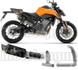 Complete Exhaust System Without Catalytic Converter And Without Sound Certification Gp2 Gp-2 Black Nichrom - Arrow Special Parts Compatible With Ktm 790 Duke (2025-2026)