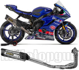 Complete Exhaust System Without Catalytic Converter And Without Sound Certification Indy-Race Evo Competition Evo Full Titanium Carbon - Arrow Special Parts Compatible With Yamaha Yzf-R6 (2017-2024)