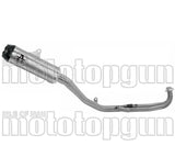 Complete Exhaust System Without Catalytic Converter And Without Sound Certification Indy-Race Titanium Carby End Cap - Arrow Special Parts Compatible With Yamaha T-Max 560 (2025-2026)