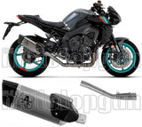 Complete Exhaust System Without Catalytic Converter And Without Sound Certification Pista Titanium Carbon - Arrow Special Parts Compatible With Yamaha Mt-10 (2022-2024)