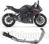 Complete Exhaust System Without Catalytic Converter And Without Sound Certification Pro-Race Black Aluminium - Arrow Special Parts Compatible With Honda Cbr 650 R (2024-2026)