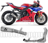Complete Exhaust System Without Catalytic Converter And Without Sound Certification Pro-Race Titanium Titanium End Cap - Arrow Special Parts Compatible With Honda Cbr 1000 Rr - R (2024-2026)