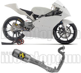 Complete Exhaust System Without Catalytic Converter And Without Sound Certification Round Competition Titanium Titanium End Cap - Arrow Special Parts Compatible With Honda Nsf 250 R (2012-2025)