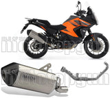 Complete Exhaust System Without Catalytic Converter And Without Sound Certification Sonora Full Titanium Carbon - Arrow Special Parts Compatible With Ktm 1290 Superadventure R (2021-2024)