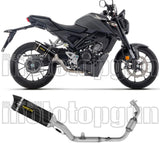 Complete Exhaust System Without Catalytic Converter And Without Sound Certification Thunder Black Aluminium Carbon - Arrow Special Parts Compatible With Honda Cb 125 R (2024-2026)