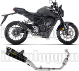 Complete Exhaust System Without Catalytic Converter And Without Sound Certification X-Kone Black Aluminium Carbon - Arrow Special Parts Compatible With Honda Cb 125 R (2024-2026)