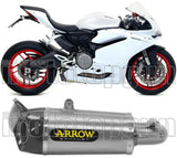 Exhaust Tip Without Sound Certification Works Titanium Carbon - Arrow Special Parts Compatible With Ducati Panigale 959 (2016-2019)