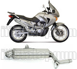 Exhaust Tip Without Sound Certification Paris Dacar Stainless Steel Stainless Steel - Arrow Special Parts Compatible With Honda Xl 600 V Transalp (1987-1997)