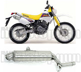 Exhaust Tip Without Sound Certification Paris Dacar Stainless Steel Stainless Steel - Arrow Special Parts Compatible With Suzuki Dr 350 S (1990-1995)