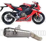 Exhaust Tip Without Sound Certification Pro-Race Titanium Titanium - Arrow Special Parts Compatible With Honda Cbr 1000 Rr (2017-2019)