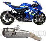 Exhaust Tip Without Sound Certification Pro-Race Titanium Titanium - Arrow Special Parts Compatible With Suzuki Gsx-R 1000 R (2017-2020)