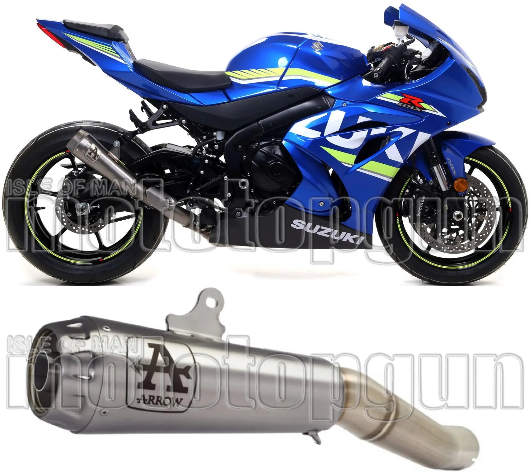 Exhaust Tip Without Sound Certification Pro-Race Nichrom Stainless Steel - Arrow Special Parts Compatible With Suzuki Gsx-R 1000 R (2017-2020)