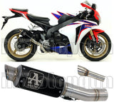 Exhaust Tip Without Sound Certification Gp2 Gp-2 Black Nichrom Stainless Steel - Arrow Special Parts Compatible With Honda Cbr 1000 Rr (2008-2013)