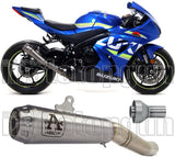 Exhaust Tip Without Sound Certification Pro-Race Titanium Titanium - Arrow Special Parts Compatible With Suzuki Gsx-R 1000 (2017-2020)